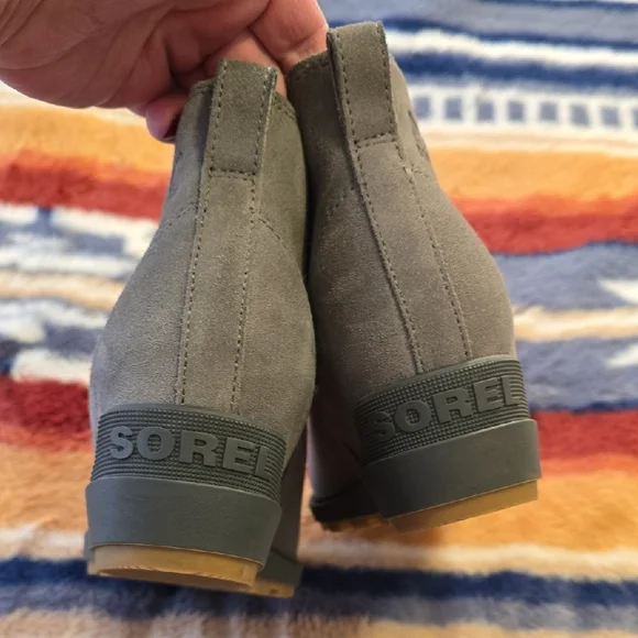 Sorel Charcoal Suede Ankle Booties - Picture 3 of 4